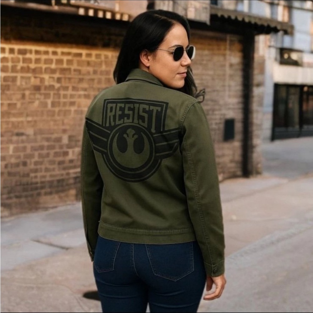 Disney Parks Star Wars Resistance Green Utility Jacket